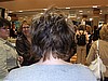 Back o0f Amy's new haircut