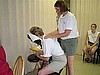 Michelle gives massage