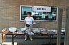 Carol helping with the bake sale